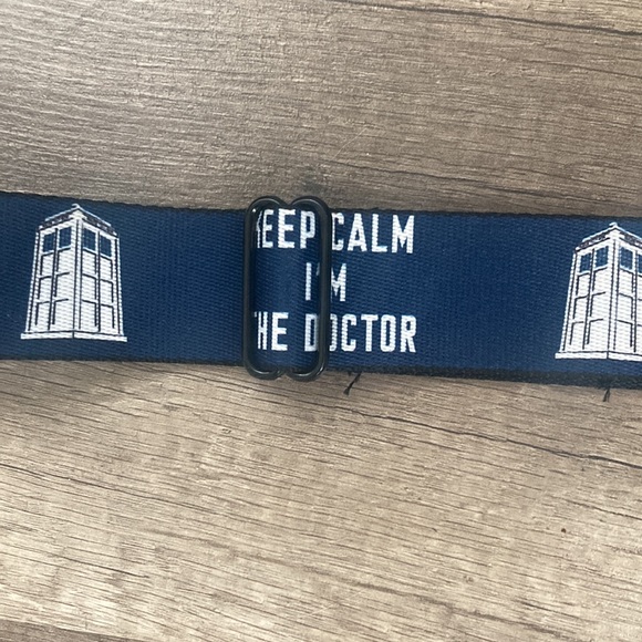 Dr Who seatbelt buckle belt ~ keep calm I’m the doctor - Picture 6 of 11